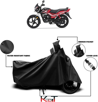 KEDIT Waterproof Two Wheeler Cover for TVS(Saluto RX, Black)
