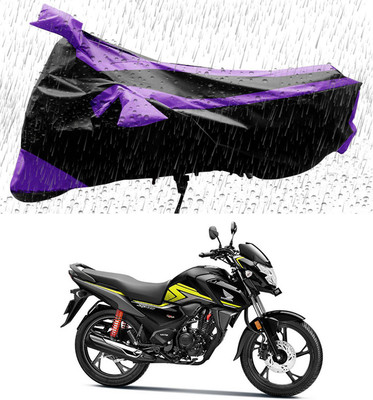 THE REAL ARV Two Wheeler Cover for Honda(SP 125, Black, Purple)