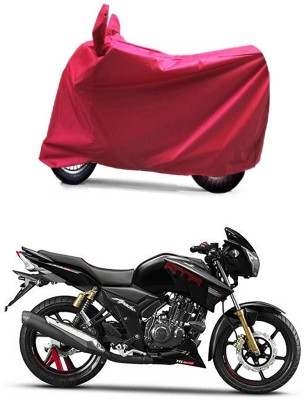 Genipap Two Wheeler Cover for TVS(Apache RTR 180, Red)