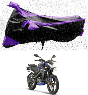 THE REAL ARV Two Wheeler Cover for Bajaj(Pulsar 160 NS DTS-i, Black, Purple)