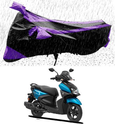 THE REAL ARV Two Wheeler Cover for Yamaha(RayZR 125 Fi, Black, Purple)