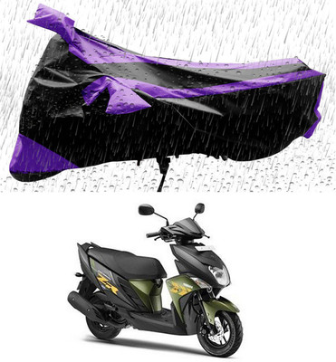 APNEK Two Wheeler Cover for Yamaha(Ray ZR, Black, Purple)