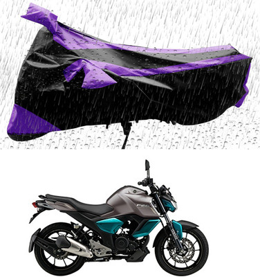 APNEK Two Wheeler Cover for Yamaha(FZ-S, Black, Purple)