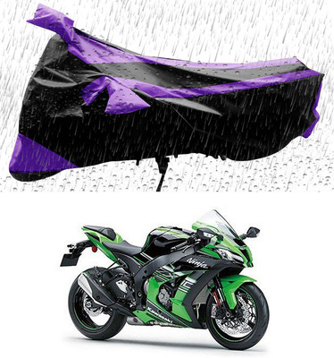 THE REAL ARV Two Wheeler Cover for Kawasaki(Ninja ZX 10R, Black, Purple)