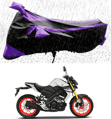 APNEK Two Wheeler Cover for Yamaha(MT-15, Black, Purple)