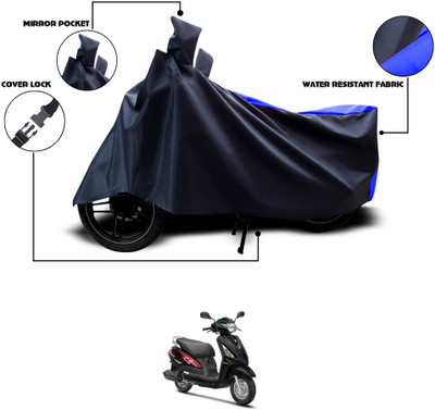 GOSHIV-car and bike accessories Waterproof Two Wheeler Cover for Suzuki(Swish 125, Black, Blue)