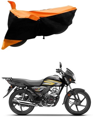 Ascension Two Wheeler Cover for Honda(CD 110 Dream, Black, Orange)