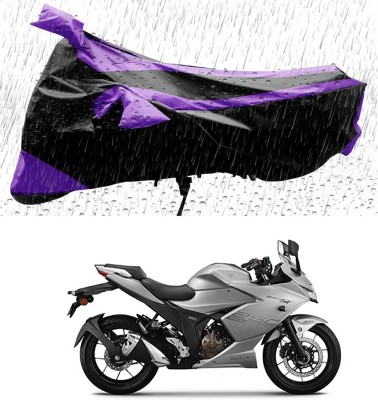 ARN Two Wheeler Cover for Suzuki(Gixxer SF 250, Black, Purple)