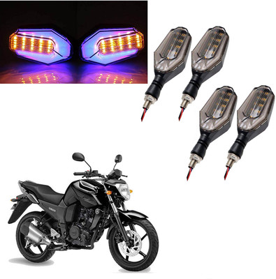 COMICAL Front, Rear LED Indicator Light for Yamaha FZ16(Blue, Yellow)