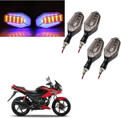 COMICAL Front, Rear LED Indicator Light for Honda CBF Stunner(Blue, Yellow)