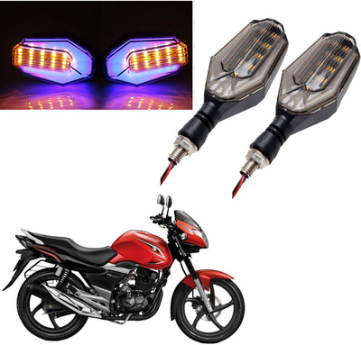 COMICAL Front, Rear LED Indicator Light for Suzuki GS 150R(Blue, Yellow)