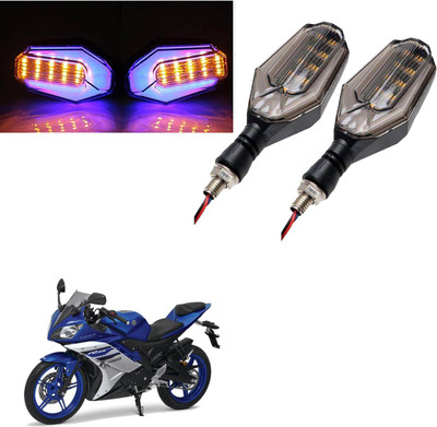 COMICAL Front, Rear LED Indicator Light for Yamaha R15(Blue, Yellow)