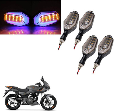 COMICAL Front, Rear LED Indicator Light for Bajaj Pulsar 180 DTS-i(Blue, Yellow)