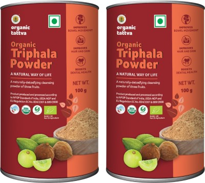 Organic Tattva Triphala Powder 100g Each(2 x 100 g)