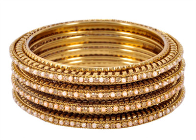 Rijoli Metal Bangle Set(Pack of 4)