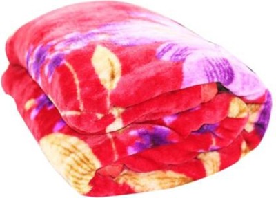 Swikon star Floral Double Mink Blanket for  Heavy Winter(Polyester, Multicolor)
