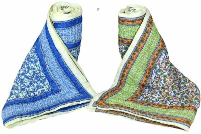Samradhi Floral Single Quilt for  Mild Winter(Cotton, Multicolor)