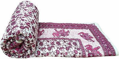 SVT Floral Single Quilt for  Mild Winter(Cotton, Multicolor)