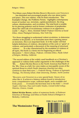 Religion and Violence, Second Edition(English, Paperback, Brown Robert McAfee)