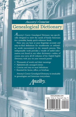 Ancestry's Concise Genealogical Dictionary(English, Paperback, unknown)