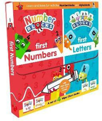 Numberblocks and Alphablocks: My First Numbers and Letters Set (4 wipe-clean books with pens included)(English, Mixed media product, Sweet Cherry Publishing)