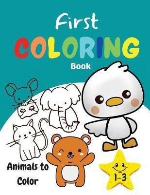 First Coloring Book 1-3 Animals to Color(English, Paperback, Alake Maryann)
