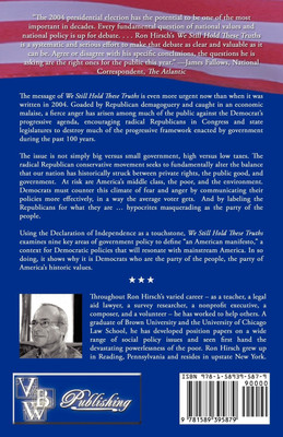We STILL Hold These Truths(English, Paperback, Hirsch Ronald L MD, Facp, Chcqm)