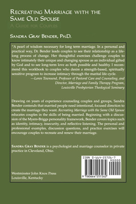 Recreating Marriage with the Same Old Spouse(English, Paperback, Bender Sandra Gray)