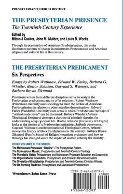 The Presbyterian Predicament(English, Paperback, unknown)