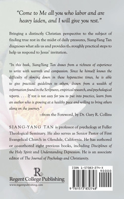 Rest: Experiencing God's Peace in a Restless World(English, Paperback, Tan Siang-Yang)