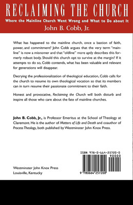 Reclaiming the Church(English, Paperback, Cobb Jr. John B.)