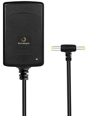 Extrabyte 9 Volt 1A Dual Pin Power Adapter, Input- 90V to 270V AC, Output- 9V 1A DC max Worldwide Adaptor 9 W Adapter(Power Cord Included)