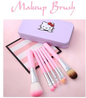 lukaf Soft Makeup Brush Set of 7 Mini Brush Pink(Pack of 7)