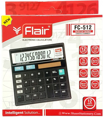 FLAIR FC512 Financial  Calculator(12 Digit)