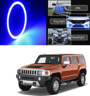 XZRTZ COB Led Angel Eyes Headlight Halo Ring Warning Lamp-Blue 70mm 60SMD L65 Headlight Car, Motorbike LED for GM (12 V, 12 W)(Hummer H2)