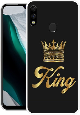 NEVYZAP Back Cover for Infinix Hot 7(Black, Gold, Grip Case, Silicon, Pack of: 1)