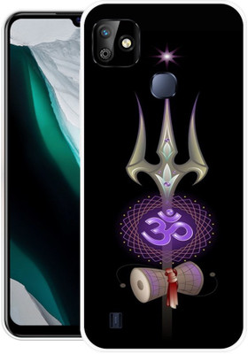 FITESTAR Back Cover for Infinix Smart HD 2021(Black, Purple, Grip Case, Silicon, Pack of: 1)