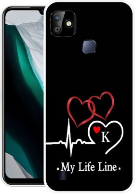 PINKZAP Back Cover for Infinix Smart HD 2021(Black, White, Grip Case, Silicon, Pack of: 1)