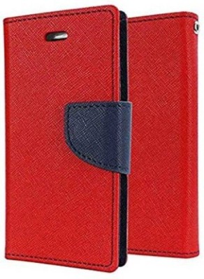 Makeshift Flip Cover for Vivo V9(Red, Dual Protection, Pack of: 1)