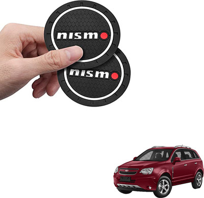 SEMAPHORE Round Reversible Rubber Coaster(Pack of 2)