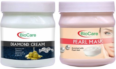 BIOCARE Diamond Cream 500ml With Pearl Mask 500ml(2 Items in the set)