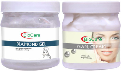 BIOCARE Diamond Gel 500ml With Pearl Cream 500ml(2 Items in the set)