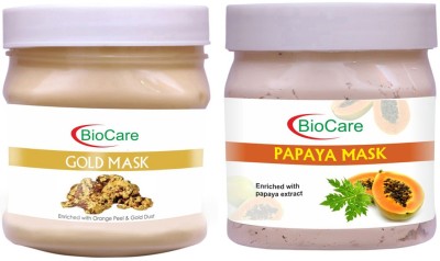 BIOCARE Gold Mask 500ml With Papaya Mask 500ml(2 Items in the set)