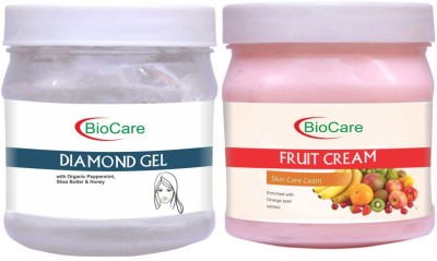 BIOCARE Diamond Gel 500ml With Bioacre Fruit Cream 500ml(2 Items in the set)