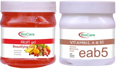 BIOCARE Fruit Gel 500ml With Vitamin Cream 500ml(2 Items in the set)