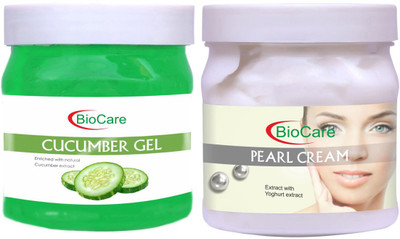 BIOCARE Cucumber Gel 500ml With Pearl Cream 500ml(2 Items in the set)
