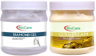 BIOCARE Diamond Gel 500ml With Gold Cream 500ml(2 Items in the set)