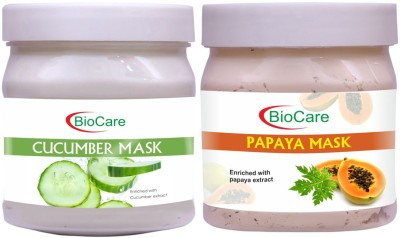 BIOCARE Cucumber Mask 500ml With Papaya Mask 500ml(2 Items in the set)