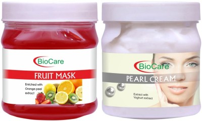 BIOCARE Fruit Mask 500ml With Pearl Cream 500ml(2 Items in the set)