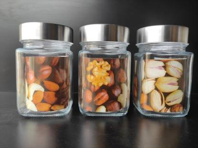 VINAR Glass Pickle Jar  - 300 ml(Clear)